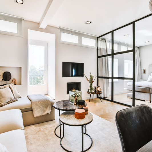 Room divider for open plan living