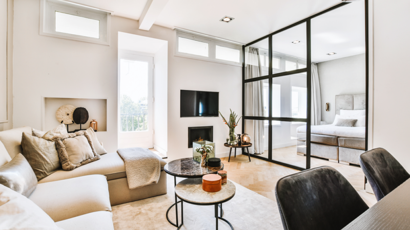 Room divider for open plan living