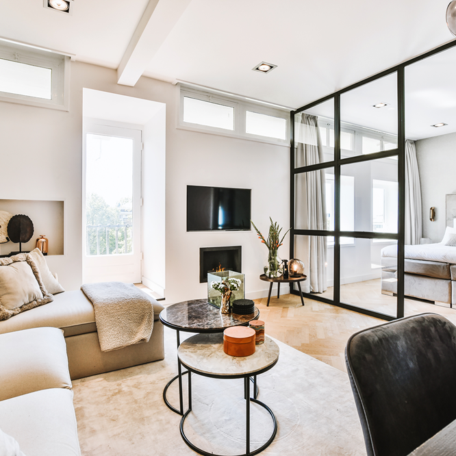 Room divider for open plan living