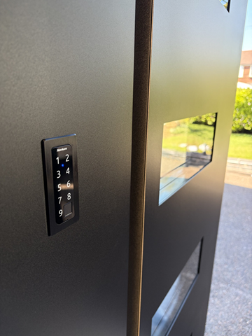 Biometric fingerprint access for front doors