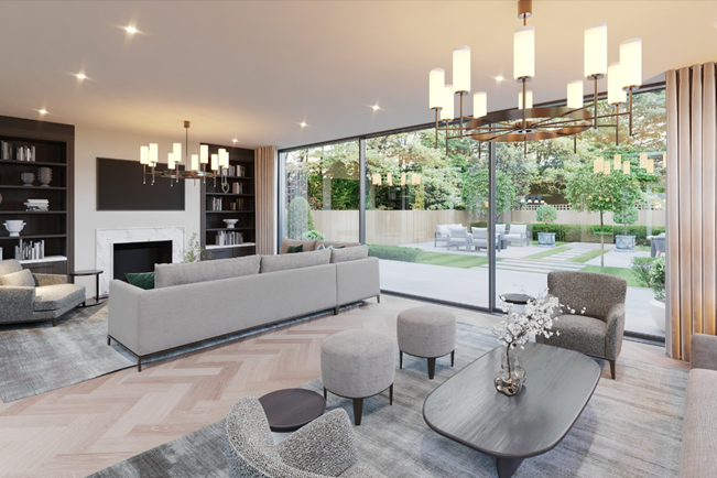 Oversized sliding door installed in London