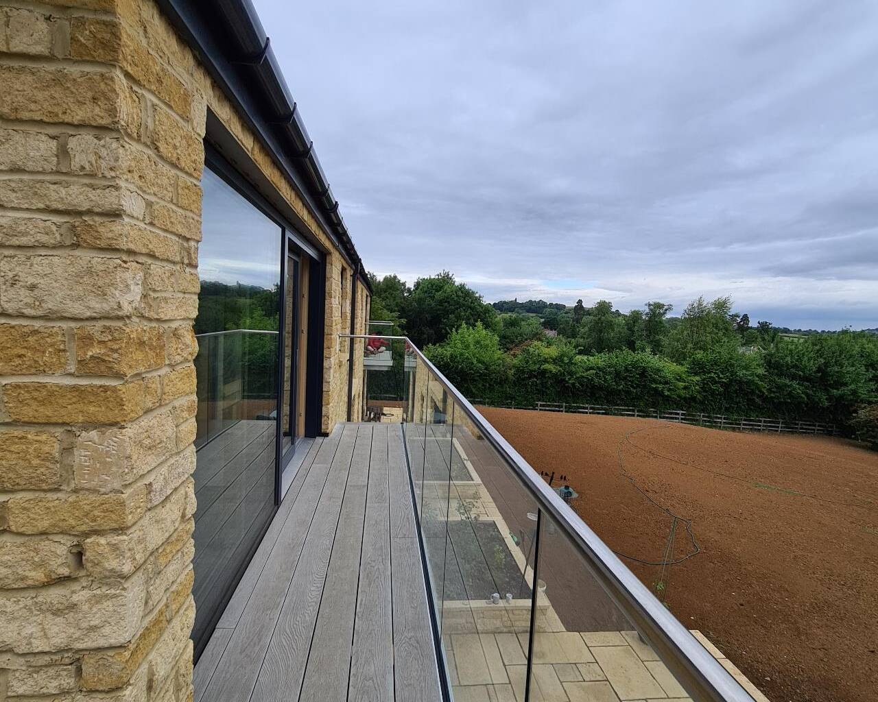 Glass Balustrade with Handrail